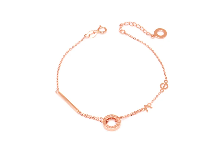 Браслет из розового золота 18K с надписью LOVE|Гибкие и жесткие браслеты| |