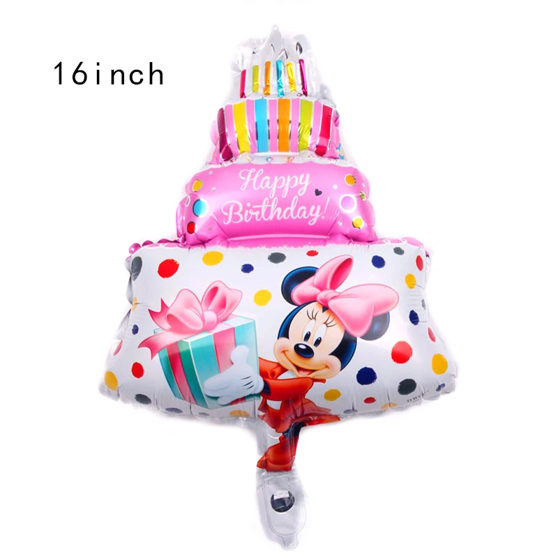 Минни Маус шарики для День Рождения вечерние украшения для детей подарок одноразовые наборы посуды на день рождения