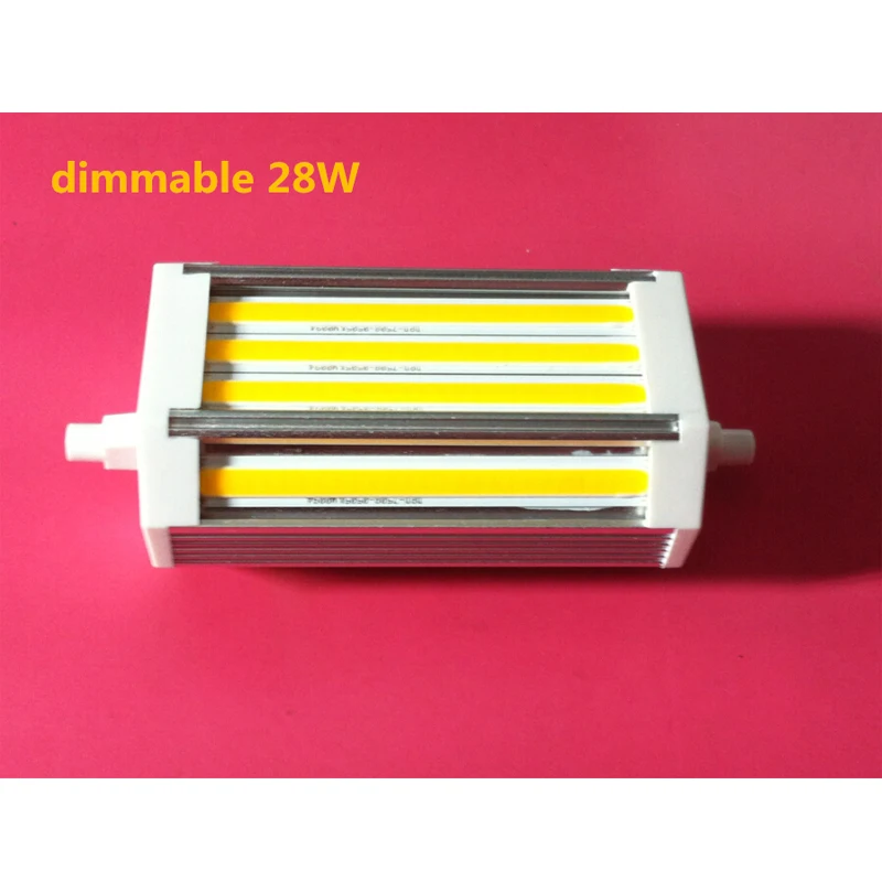 Затемнения 28 Вт вел R7S лампы 118 мм домашний свет светильник office нет шума