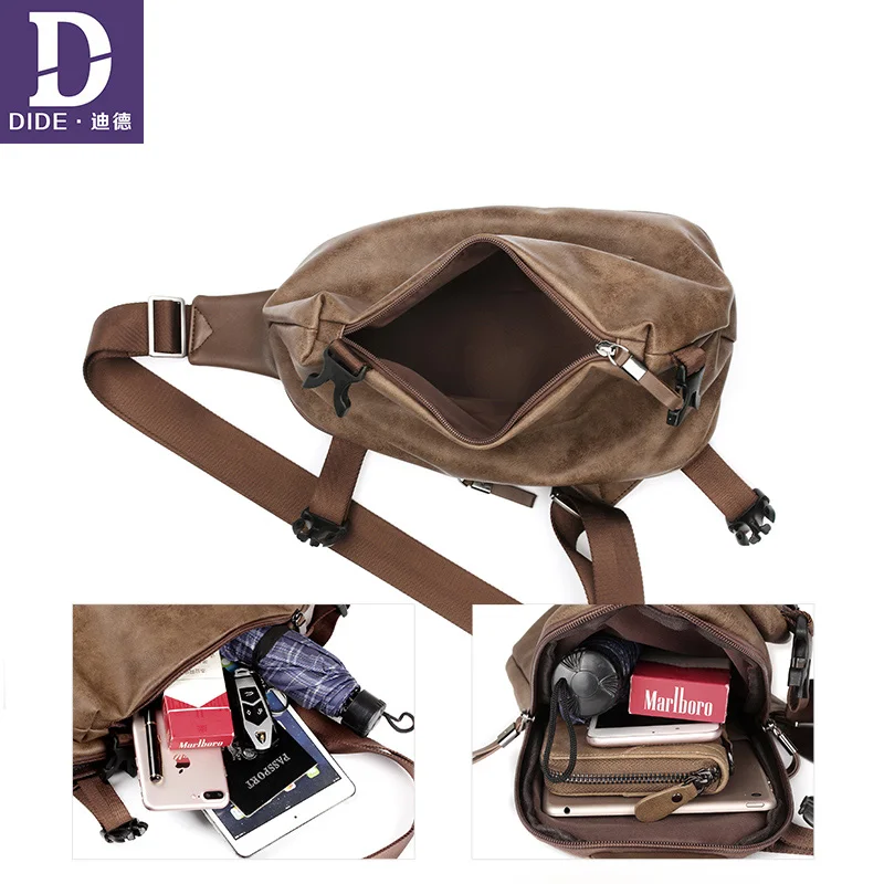 DIDE водонепроницаемая сумка на плечо цвета хаки винтажные стильные роскошные