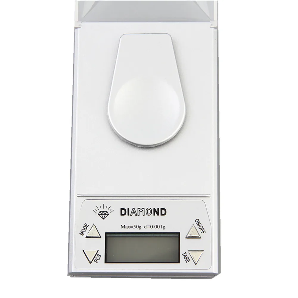 OUTAD высокоточные цифровые весы для ювелирных изделий 50 г x 0,001 г lcd Lab Gold Herb Balance Синяя подсветка алмазные карат электронные весы