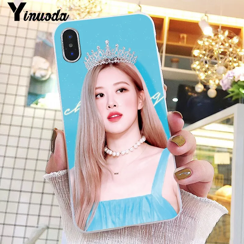 Yinuoda KPOP Черный Розовый JISOO JENNIE ROSE LISA новое поступление чехол для телефона iPhone 8 7 6S