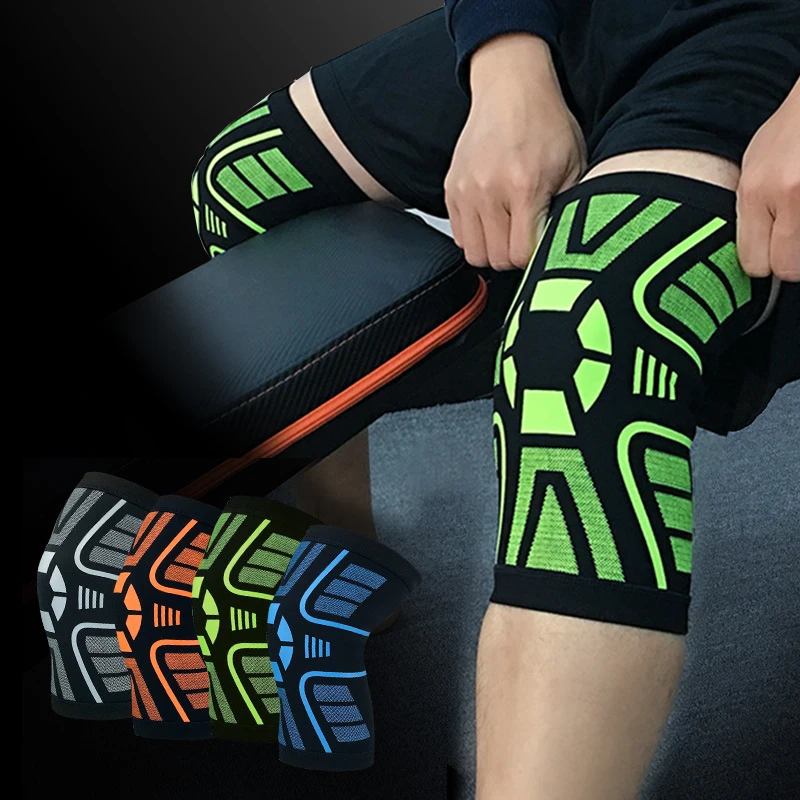 

Sport Fitness Compression Knee Pads Support Brace Meniscus Patella Protector Knees Safety Protection Volleyball Hiking Kneepad