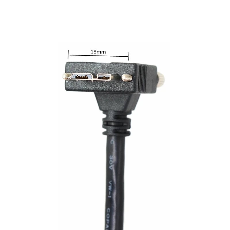 Кабель визуального зрения для робота машинки Up Angle локоть USB3 AM к Micro B промышленные