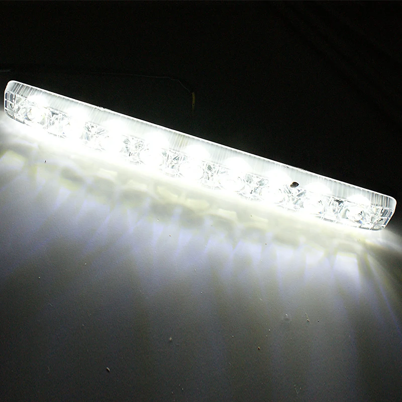 RXZ 2 шт. ходовые DRL 6 9 led белый указатель поворота Янтарный указатель поворота Автомобильные дневные ходовые огни авто противотуманный светильник супер яркая полоса 12 В