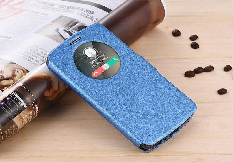 Кожаный чехол с окошком обзора для LG G3 G4, мягкая сумка, роскошный флип-чехол для LG G3 D855 D850/G4 H818 H815 F500, чехол для телефона - Цвет: Синий