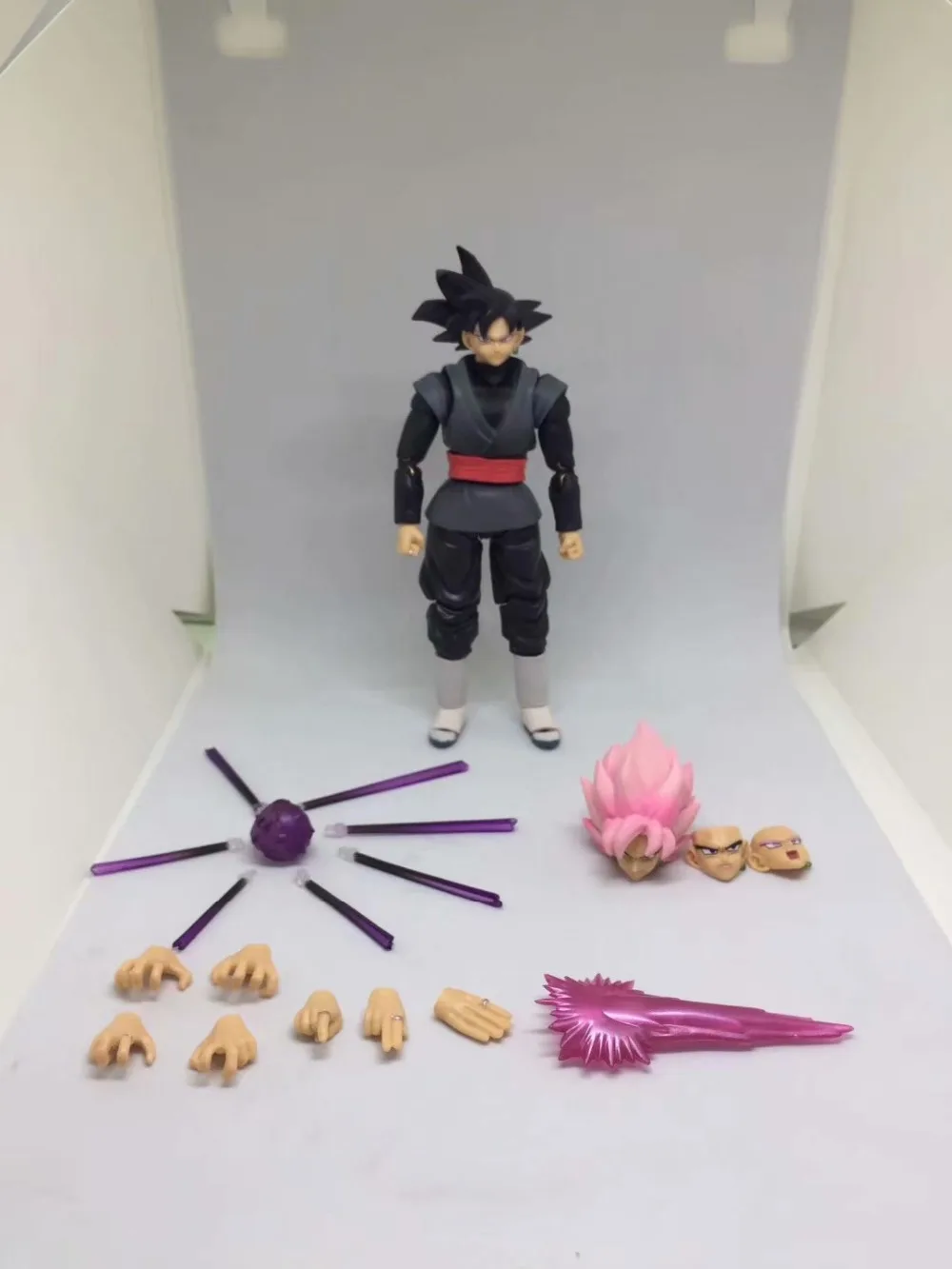 Аниме HKXZM 16 см SHF драконий шар Супер Saiyan розовая Гоку черная Zamasu ПВХ экшн-фигурка