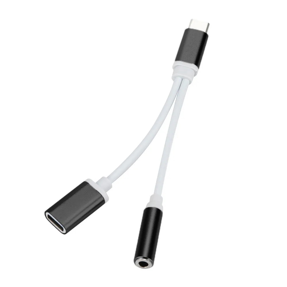 Адаптер для наушников с разъемом типа C 3 5 мм AUX и Папа мама USB 1|Переходники