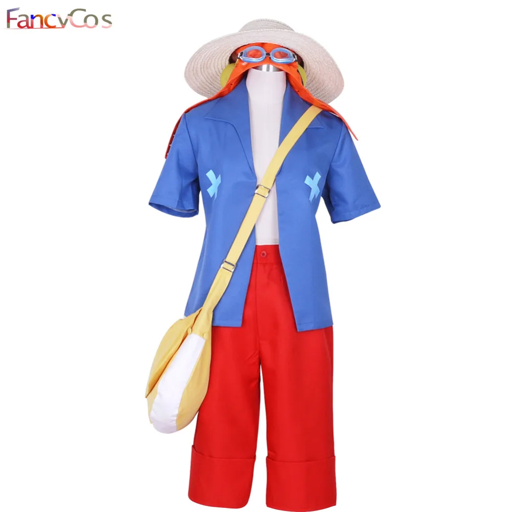 Хэллоуин цельный фильм: Мощный мир Косплей Обезьяна D. Luffy косплей костюм игра