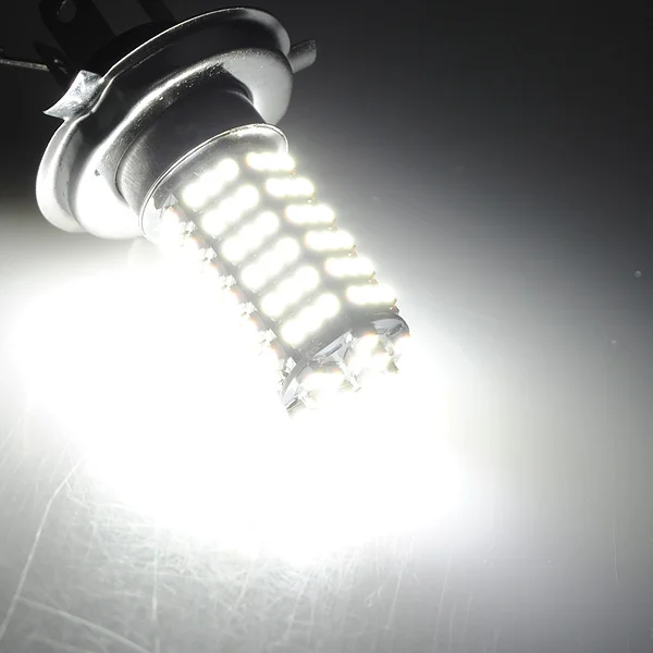 Лучшая цена 1 шт. H4 120 светодиодный 3528 1210 SMD чистый белый автомобильный светильник