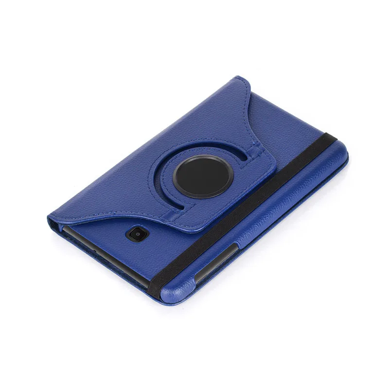 dark blue Вращающийся на 360 градусов флип-чехол с подставкой из искусственной кожи чехол для samsung Galaxy Tab A 8,0 T387 SM-T387V SM-T387P - Цвет: dark blue