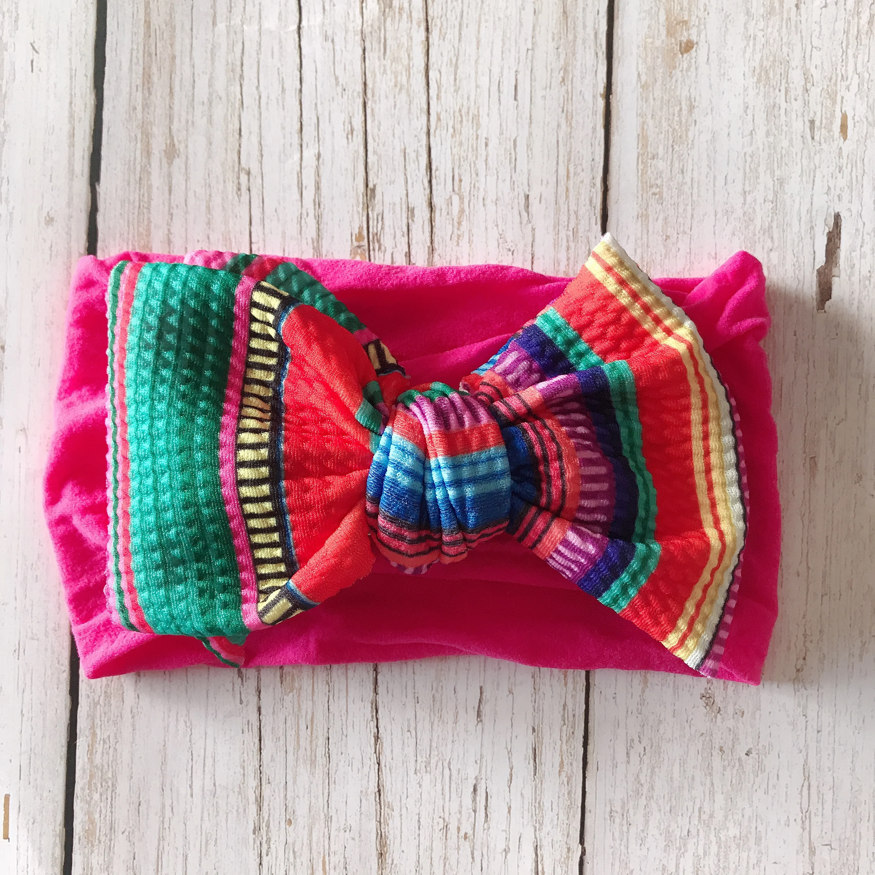 Детская повязка на голову предварительно привязанный тюрбан ободок для волос с