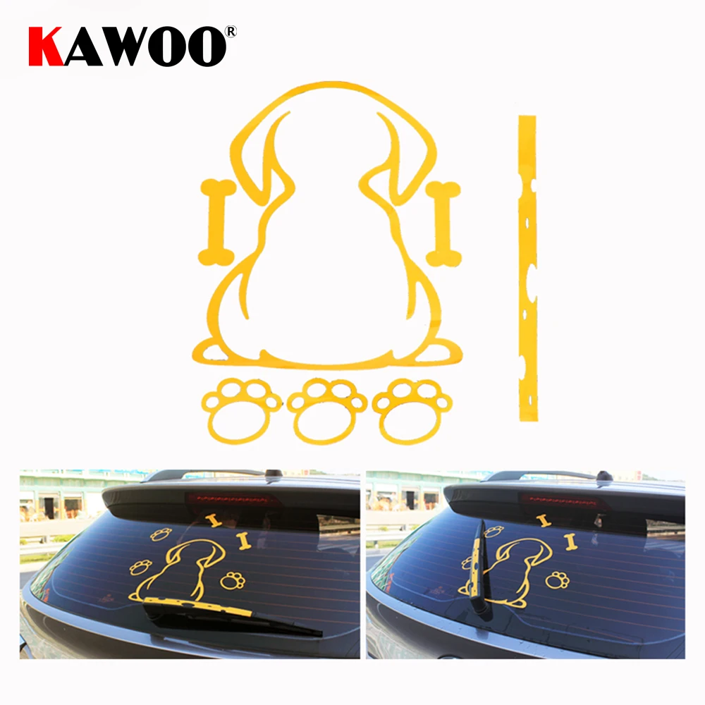 KAWOO 2018 новая наклейка для машины пятнистая виниловая оконная в стиле хвоста милой