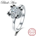 Женское кольцо из серебра 3,2 пробы, с цветком, 925 г