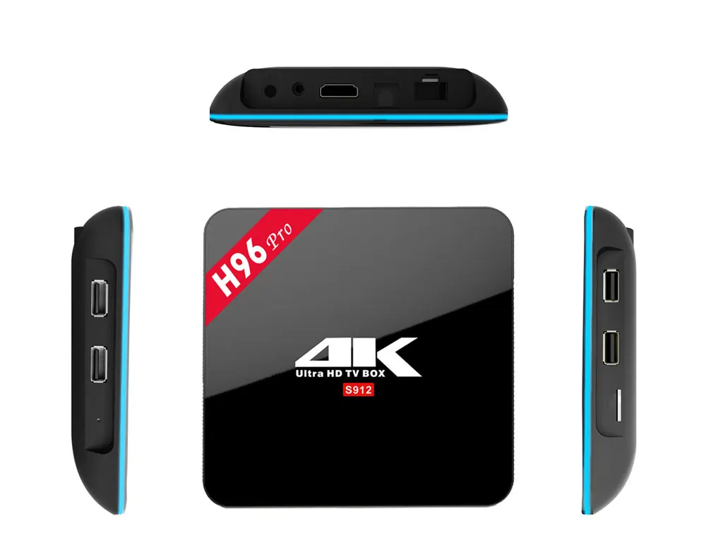 H96 Pro Смарт ТВ приставка 3 Гб/64 ГБ Amlogic S912 Восьмиядерный Android 7,1 ТВ приставка 2,4 г/5 ГГц WiFi BT4.1 4 к ТВ приставка vs X92