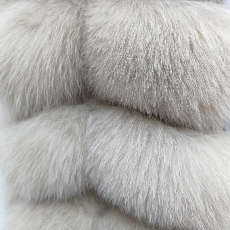 Импортный жилет из натурального Лисьего меха, куртка, жилетка, пальто для женщин, без рукавов, зимняя длинная толстая теплая Роскошная однотонная расцветка