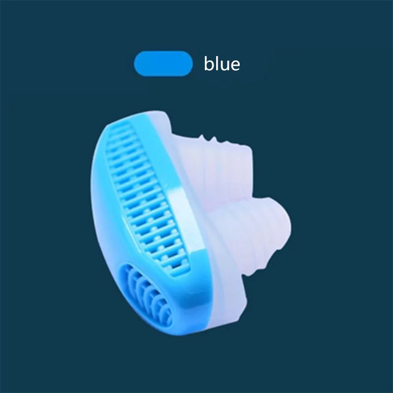 blue Новинка, анти-стоп, храп, без храпа, магнитный силиконовый фиксатор храпа, устройство для сна, предотвращение РМ2, 5, Прямая поставка - Цвет: blue