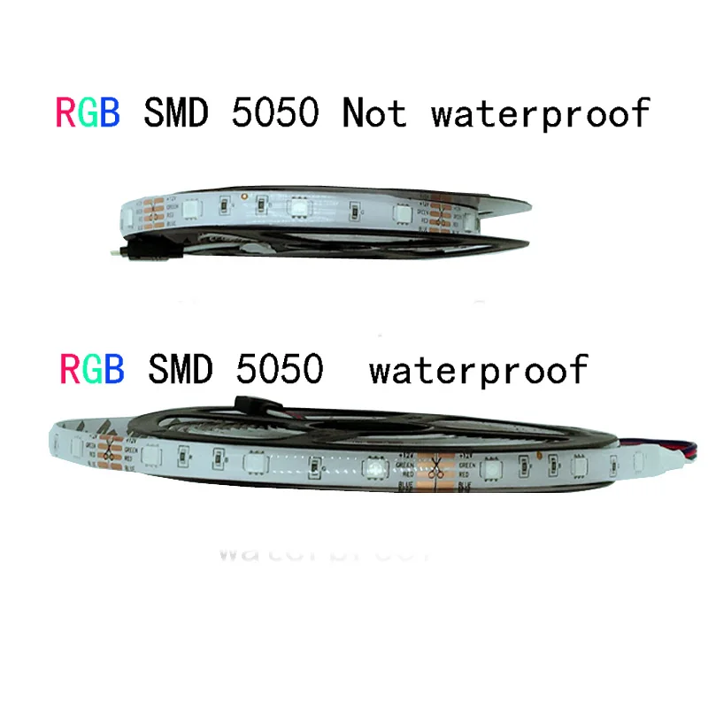 SMD RGB Светодиодные ленты Light 5050 2835 10 м 5 светодиод диод гибкой DC регулятор 12 В