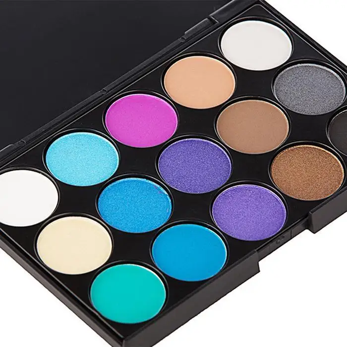 1 шт. Professional 15 цветов матовый Shimmer Тени для век все типы кожи палитры 130 г