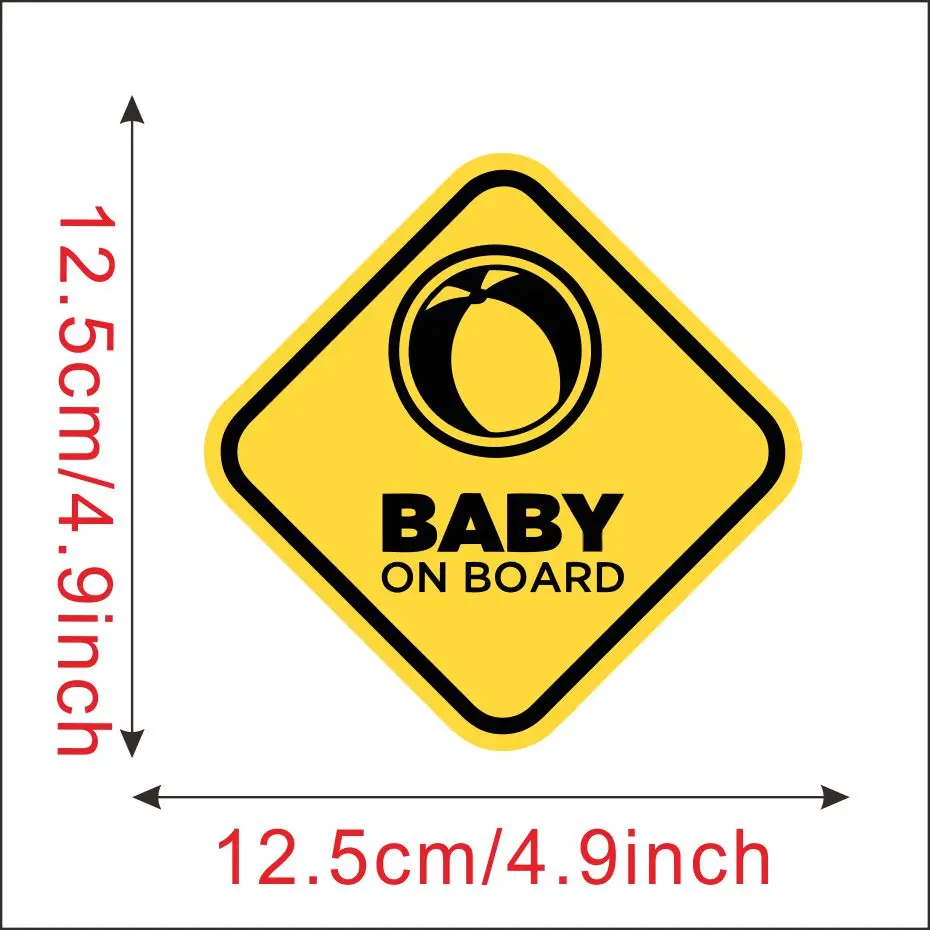 Lovely Baby On Board Car Stickers Cartoon Waterproof Vinyl Truck Warning Sign Auto Decal Bumper Body Window Decals | Дом и сад