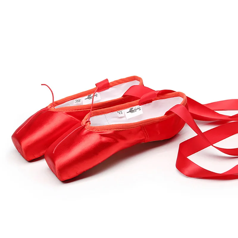 

Тканевая атласная танцевальная обувь с губчатым силиконовым носком для девочек и женщин USHINE TJ18