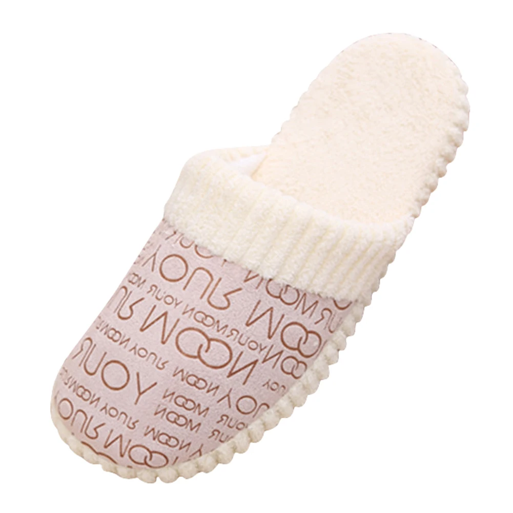 Женские тапочки с хлопковой подкладкой и надписью|cotton slippers woman|cotton slipperswomen |