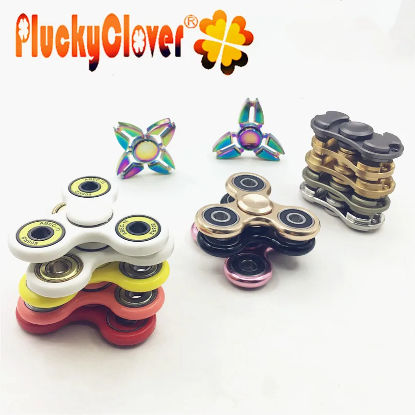 1 шт. детский подарок EDC Tri Spinner игрушки фиджет ручной Спиннер металл Пальчиковый