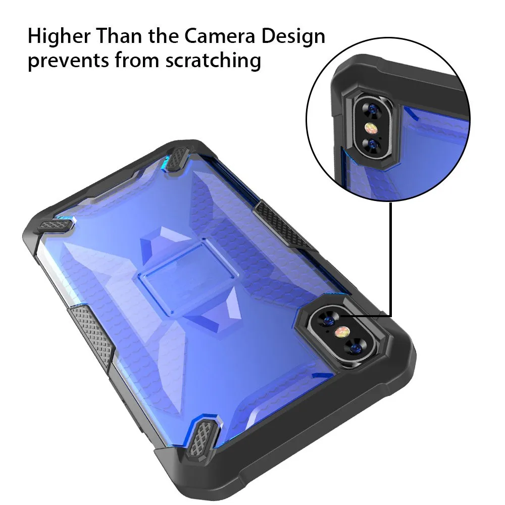 Rugged Protective Shockproof Phone Case for iPhone X XS XR MAX Bumper Solid Hard PC Back Cover Anti Slip Armor Shell |