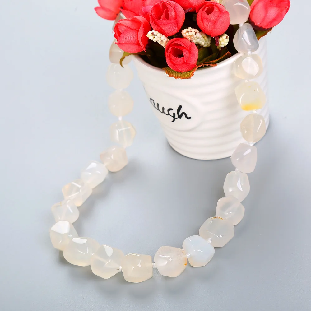 Оригинальные бусины из натурального камня ожерелье агата женские Украшения