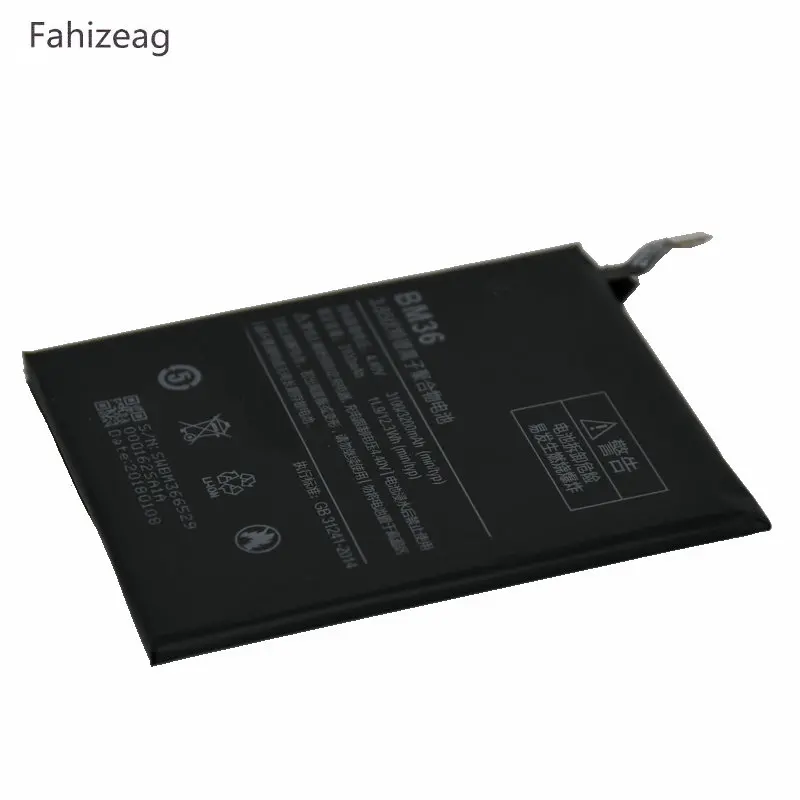 Fahizeag 3100/3180mAh 3 85 V BM36/BM 36 Замена для Xiaomi 5S Mi5S батарея Аккумулятор | Мобильные