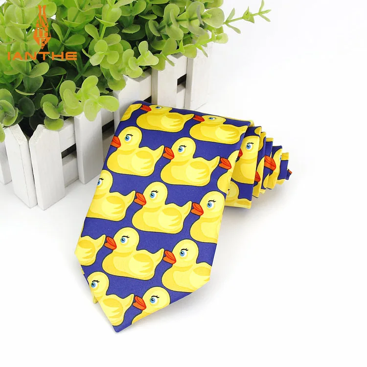 Новый модный бренд 2018 новые Галстуки Barney's How I meet Your Mother Ducky желтые резиновые
