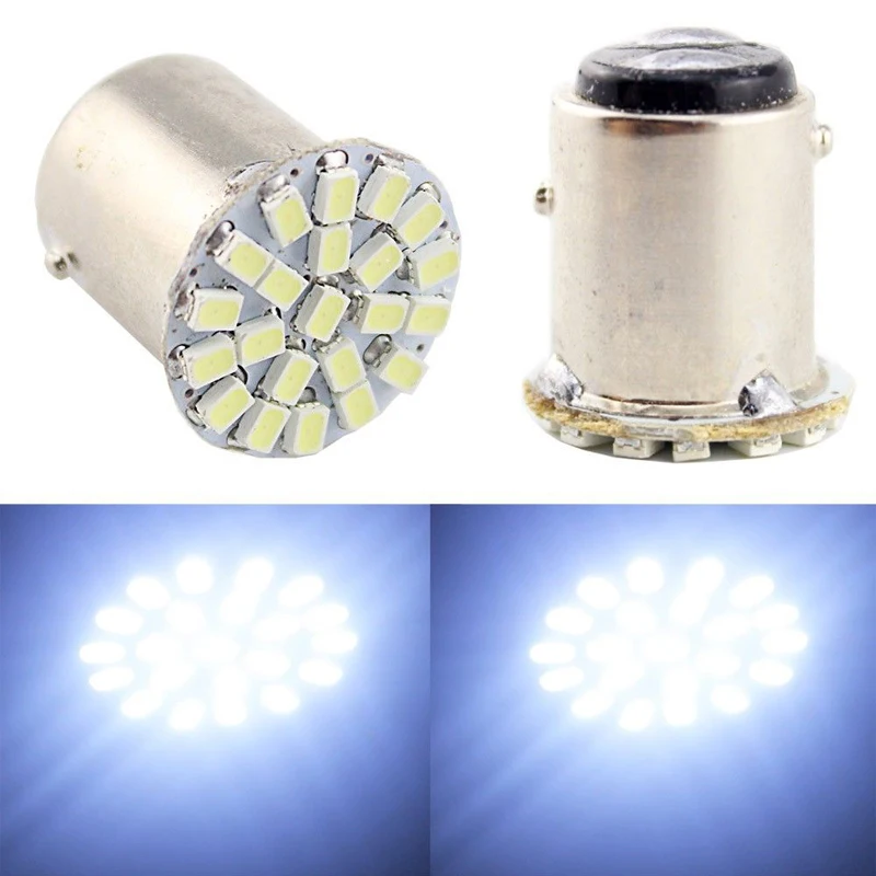 Pro 10 шт./упак. белый 22 SMD 1157 BAY15D светодиодный светильник задний фонарь стоп сигнал