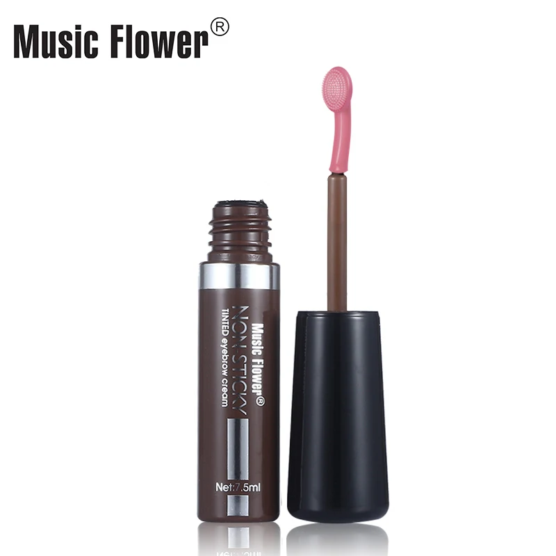 Music Flower антипригарный тонированный крем для бровей долговечный Натуральный гель