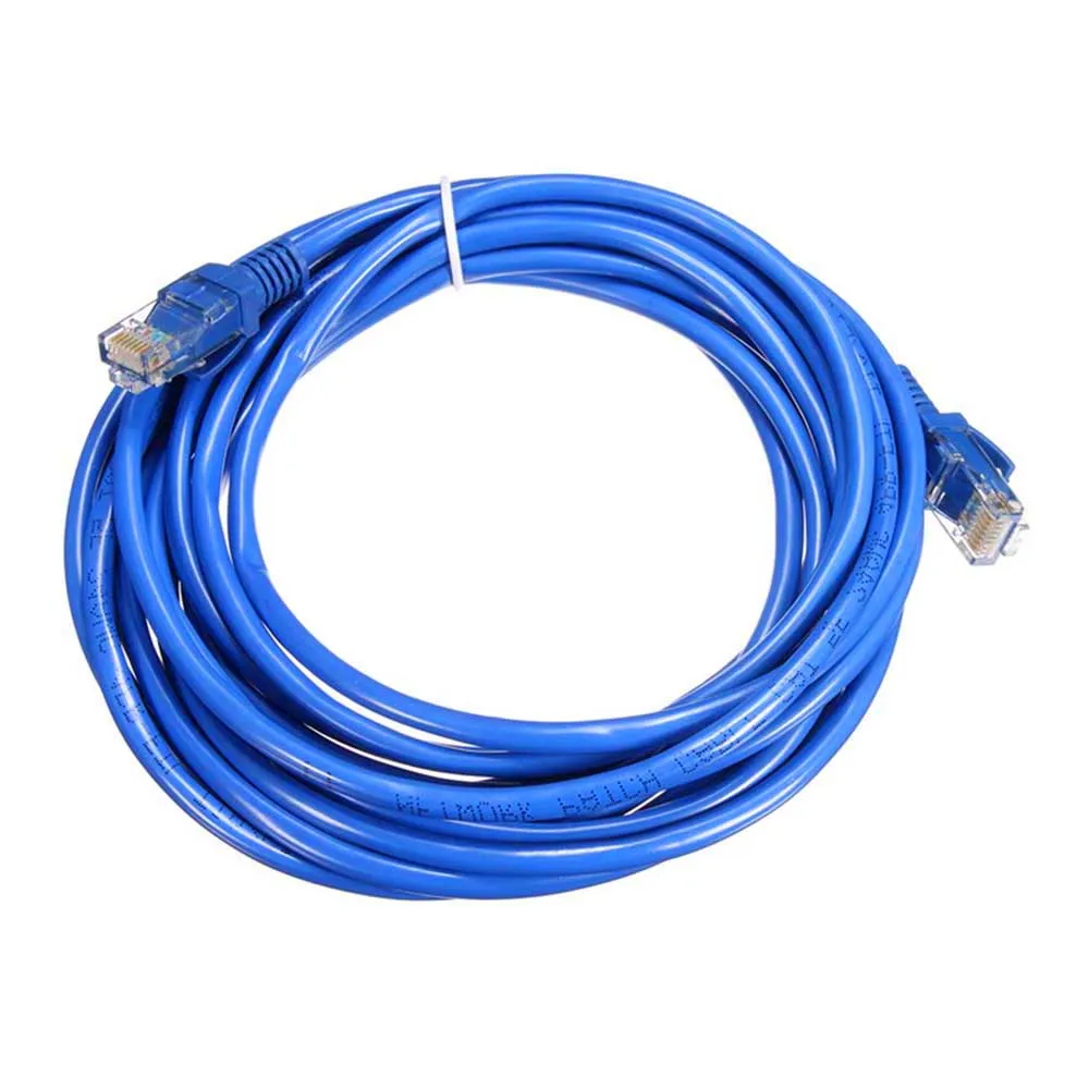Высокоскоростной синий кабель Ethernet CAT5e RJ45 сетевой шнур LAN UTP патч для ПК ноутбука