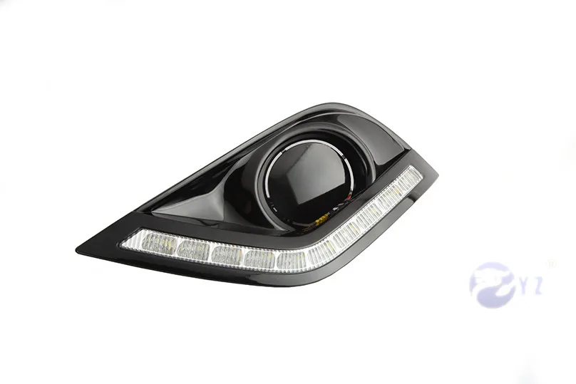 1 комплект для Nissan Almera Latio Sunny, Versa светодиодный DRL Габаритные огни дневного света противотуманная фара