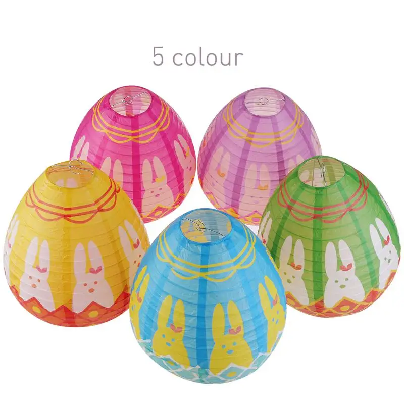 5pcs 10-Inch Easter Egg Paper Lantern Hanging Decoration Party For Home Wedding Holiday Decor | Освещение
