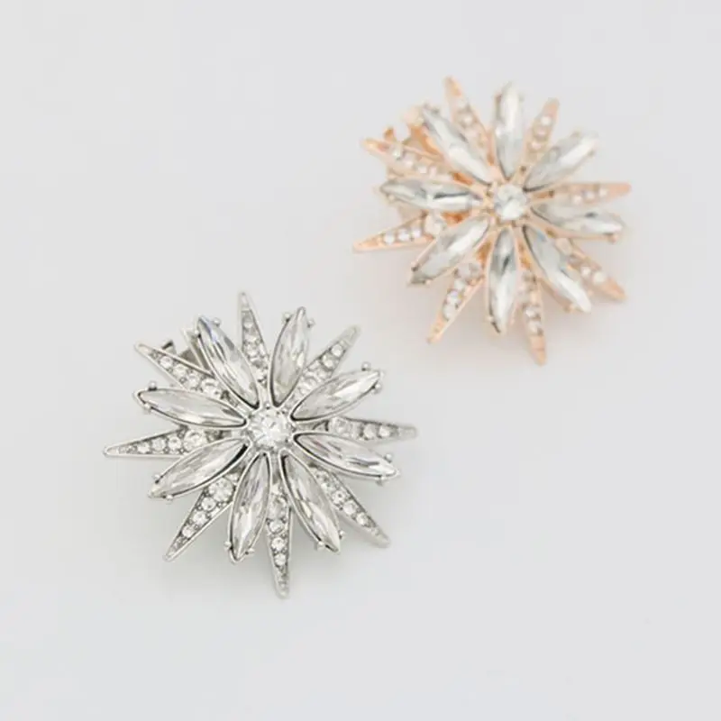 1 пара новинка модная женская обувь пряжка трендовый цветок из хрусталя для