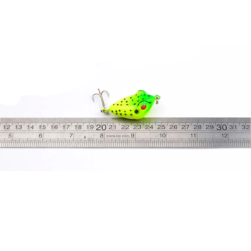 

HiUmi 1PC 6Colors Ray frog Fish Lure 4cm 6g plastic Hard Bait Swimbait Wobbler Fishing Tackle