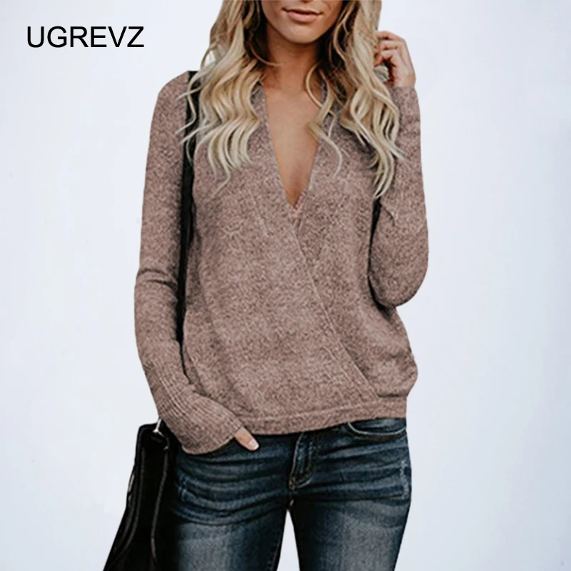 Женский вязаный свитер с длинным рукавом и открытой спиной XL 2019 | Женская одежда