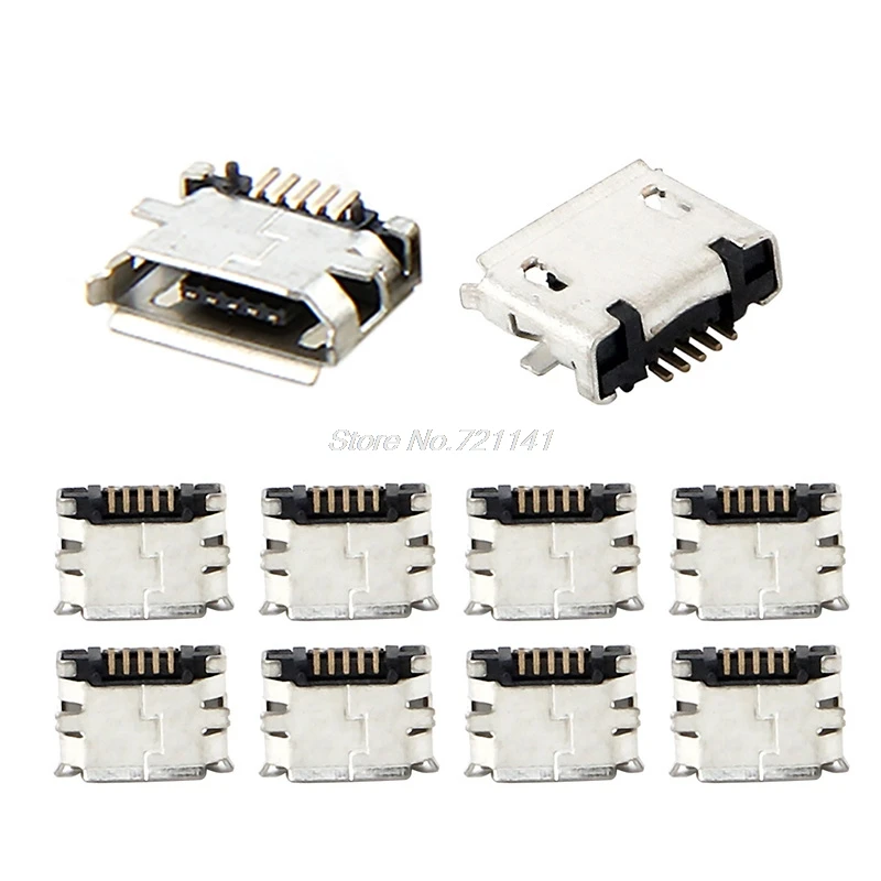 10 шт. Micro USB MK5P 5pin гнездовой разъем Прямая зарядка поставка|Электронные системы