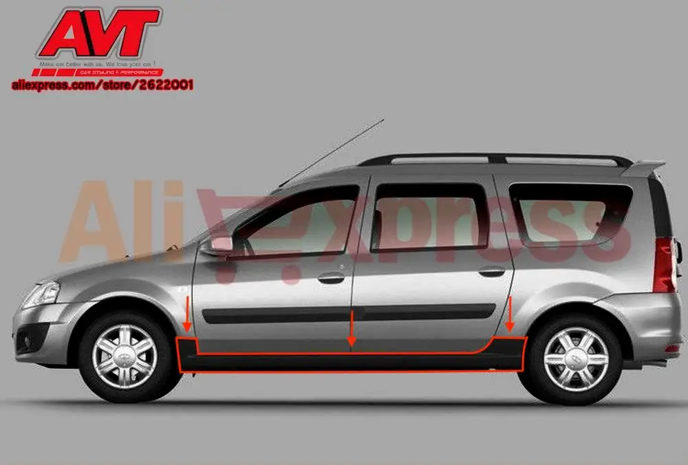 Крышка боковых стен дверей для Lada Largus 2012 1 set/2p АБС пластик Стайлинг автомобиля