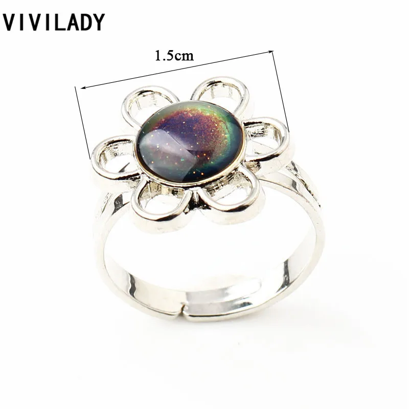 Женское кольцо с цветком VIVILADY регулируемое температурным контролем|ring anklet|ring