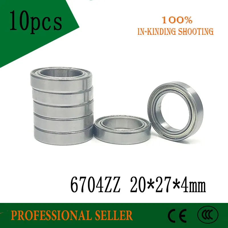 10 шт. радиальные шарикоподшипники 6704ZZ 20x27x4 мм|bearing bearing|bearing 10pcsbearing groove |