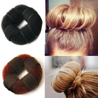 1pc women hair bun plate donut maker magic foam sponge hair tools princess girls hair accessories elastic hair bands