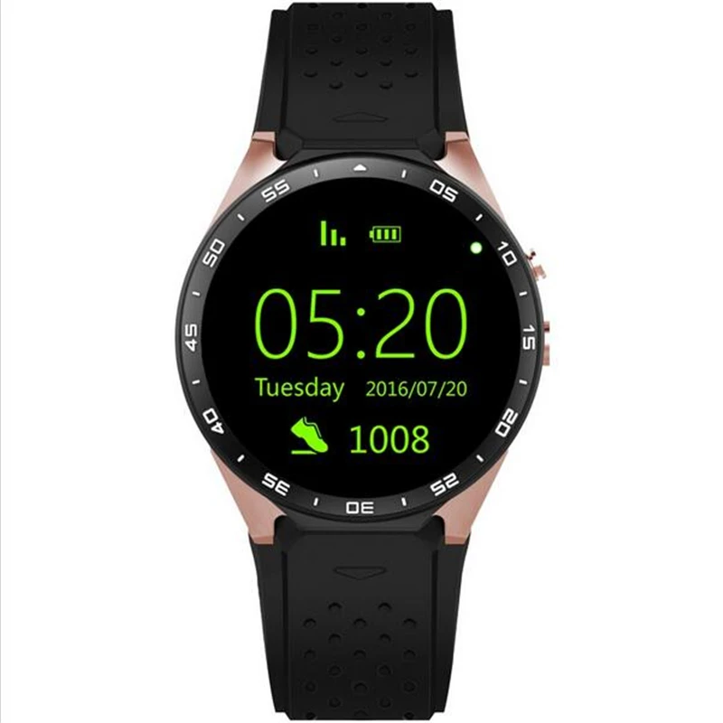 2017 kw88 Android 5.1 Смарт часы телефон MTK6580 Quad Core 1.3 ГГц Встроенная память 4 ГБ +