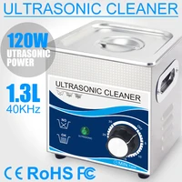 1 3l ultrasonic cleaner 120w 60w transducer stainless steel bath 110v220v home use ultrasonic cleaning machine for small parts
