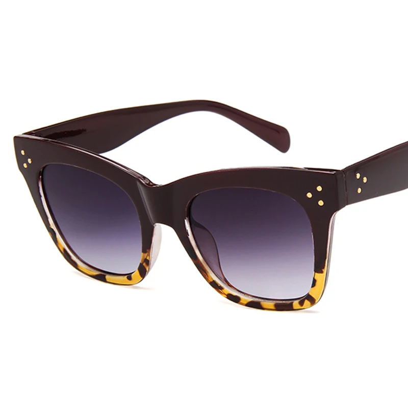 Jujube leopard Longketter Винтажные Солнцезащитные очки кошачий глаз женские Модные леопардовые Солнцезащитные очки женские сексуальные очки UV400 очки - Цвет линз: Jujube leopard