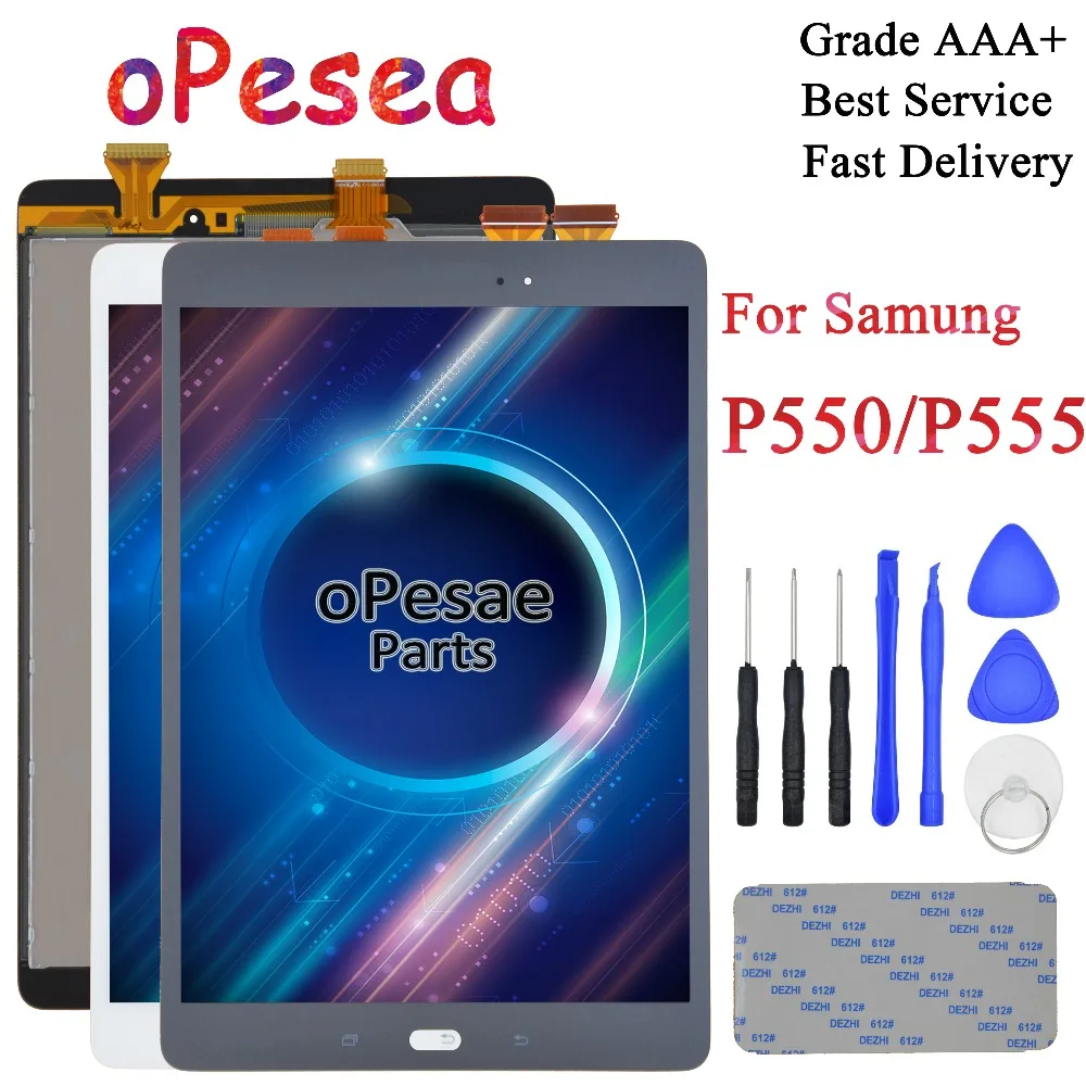 OPesea для Samsung Galaxy Tab A 9 7 &quotSM P550 SM P555 полный сенсорный экран дигитайзер ЖК дисплей