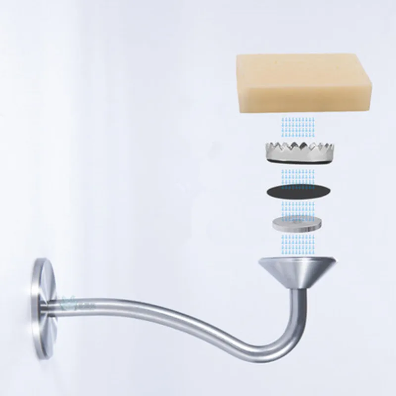 Магнитный держатель для мыла из нержавеющей стали настенный дозатор сливная