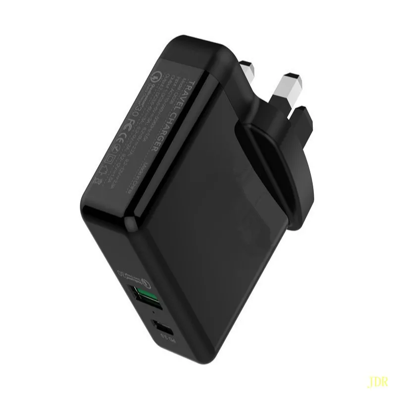 100PcsTYPE C порт PD флэш зарядка QC3.0 qualcomm FCP соглашение 36 Вт двойная Быстрая головки